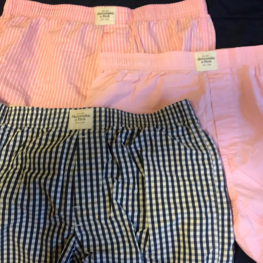 Three Abercrombie & Fitch boxers
